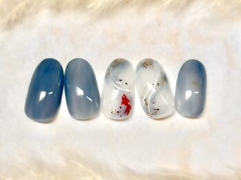 ネウィ ネイル 銀座(newi nail)/パラジェル　水面ネイル