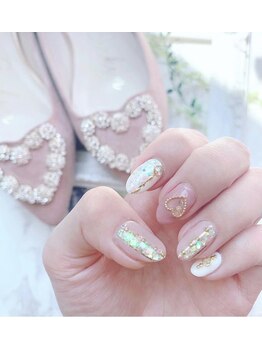 スウィートアロマネイル 恵比寿(Sweet Aroma NaiL)/オープンハート&ホロネイル