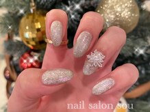 ソウ 難波店 nail salon Sou/マグネットnail/クリスマス