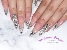 【ロングネイル】キラキラネイル