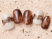 アイネイルズ 町田店(I nails)/ブラウンニュアンスネイル7980円