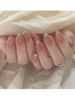 クイーンネイル 新宿(Queen nail)/ガラスフレンチ