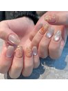 秋ネイル♪ニュアンスネイル