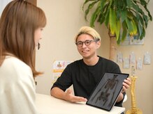 お悩みの原因をカウンセリングしていきます。【頭痛/小顔矯正】