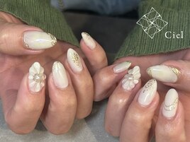 ぷっくりお花デザイン　担当moe