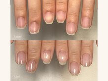 ネイルルームリラ 川崎(nailroom lilas)の雰囲気（【３ヶ月での変化】爪の形を縦長に育てるのが自爪育成です♪）