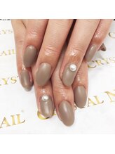 クリスタルネイル ゆめタウン博多店(CRYSTAL NAIL)/マットネイル