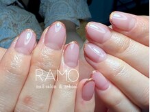 ラモ(RAMO)/カラーグラデ＋ラメライン