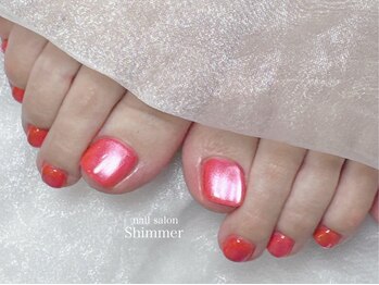 シマー(Shimmer)/フットガラスマグネット