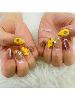 プリマ(Prima)/夏ネイル　ひまわり