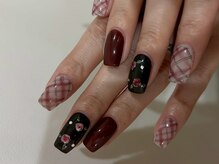 ジェミーネイル シンジュク(Jemiy nail shinjuku)/【Nana】秋のお花ネイル￥9480