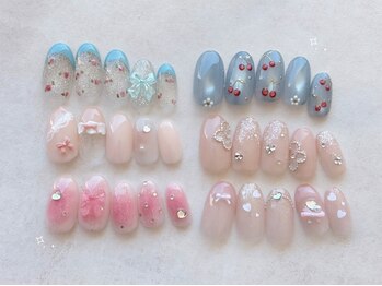 entraide定額ネイルサンプル♪