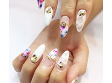 ネイルサロン スール(Soeur)/ニュアンスフラワー夏ネイル！