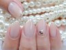 【hand＊定額】simple　￥6500　自店オフ無料/甘皮ケア付