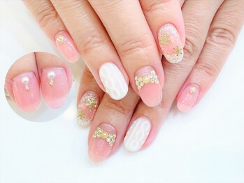 ネイルコレクション ピンク(Nail Collection Pink)/ジェル定額￥8990★ニット：雪