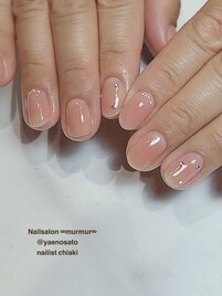 ワンホンチークネイル