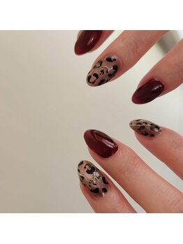 ネイルズ ビー 南昭和町本店(Nail's be)/ボルドーネイル