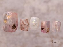 アイネイルズ 吉祥寺店(I nails)/オーロラピンクシェルフット