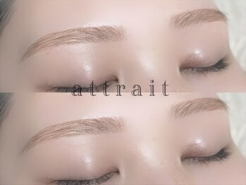 アトレ(attrait)の写真/外国人風の眉やナチュラルに眉を整えたい方にオススメ☆カウンセリングでお悩みを聞き出し、理想の眉毛へ！