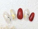 和柄花ネイル銀座フィルイン