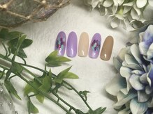 ネイルサロン&スクール ジーナ(GINA)/トレンドの春パープルネイル