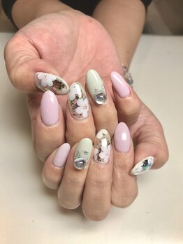 キュアネイル 京成津田沼店(Cure Nail)/花柄