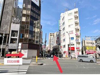 インディバ ベース(INDIBA BASE)/駒沢通りを渡ります