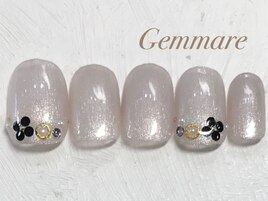 マグネット大人お花ネイル