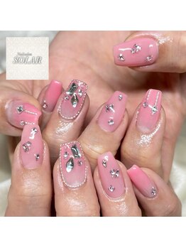 ソラール(SOLAR)/キラキラ☆ピンクネイル