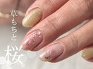 草もちと桜マグネット