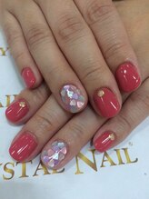 クリスタルネイル ゆめタウン博多店(CRYSTAL NAIL)/ピンクネイル