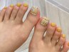 Foot【他店オフ無料】パラジェル使用◆フット親指２本アート9020円→5610円