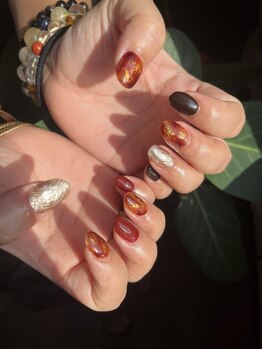 ハジチ(HAZICHI)/べっ甲ネイル