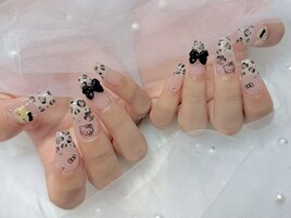 レオパードネイル ¥8000＋追加