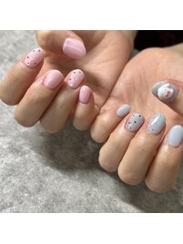 ピンクとブルー