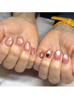 アイリッシュネイル 久屋大通店(Irish Nail)/オレンジレッドマグネット