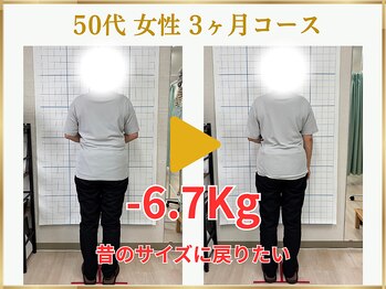 東広島あい整体院/５０代６０代ダイエット実績