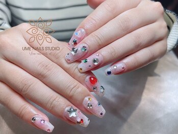ウメネイルスタジオ(UME NAIL STUDIO)/長さだしやり放題×つけ放題