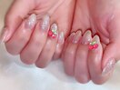 甘すぎないチェリーネイル