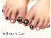 ネイルルーム カーム(nail room Calm)/BLACK夏ネイル★