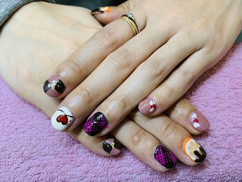 ジュアール(JuAR)/バレンタインネイル