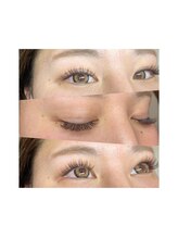 リシェルアイラッシュ 小田原(Richelle eyelash)/＊フラット×ブラウン　MIX