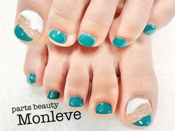パーツビューティ モンレーブ(partsbeauty Monleve)/フットネイル アート2本