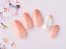 ネイルサロンアビー 北千住店(abbie)/【桜ネイル2021】￥12232