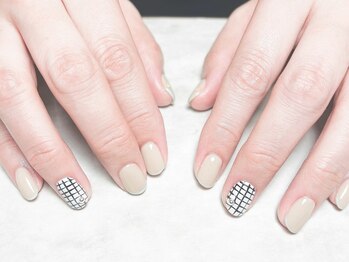 サロン カラフリー アシヤ(Salon Colorfulyy Ashiya)/チェックアートネイル