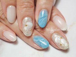 夏ネイル ニュアンスアート