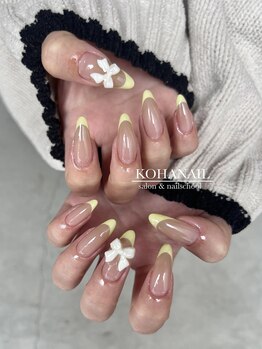 イエローフレンチ　nail