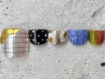 フリークネイル(FREAK Nail)/個性派ニュアンスFOOT ¥13500
