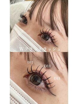 シュクレ豊田店(beauty salon shucre)/束感♪Wフラットラッシュ