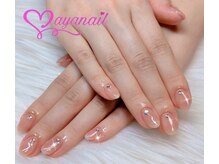 アヤネイル(ayanail)/シアーピンクネイル^_^